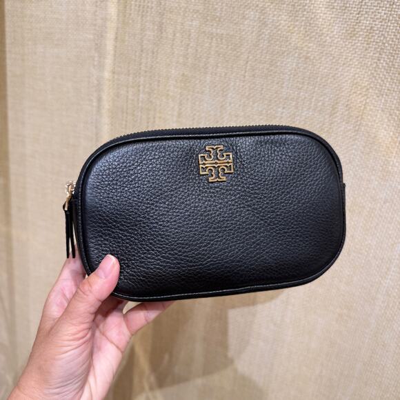 Last 1 ‼️TORY BURCH BRITTEN CAMERA BAG 157733 BLACK - Picture 1 of 16